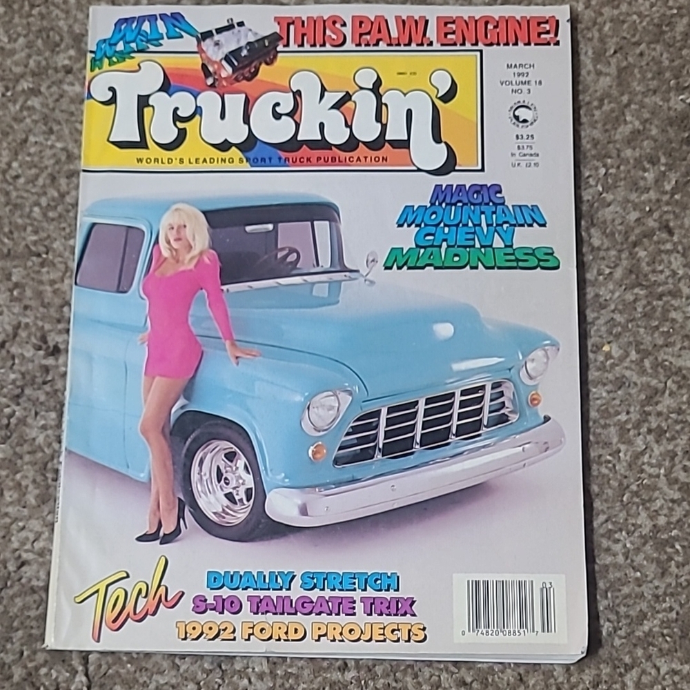*4A Truckin' Magazine March 1992 vintage sport truck publication